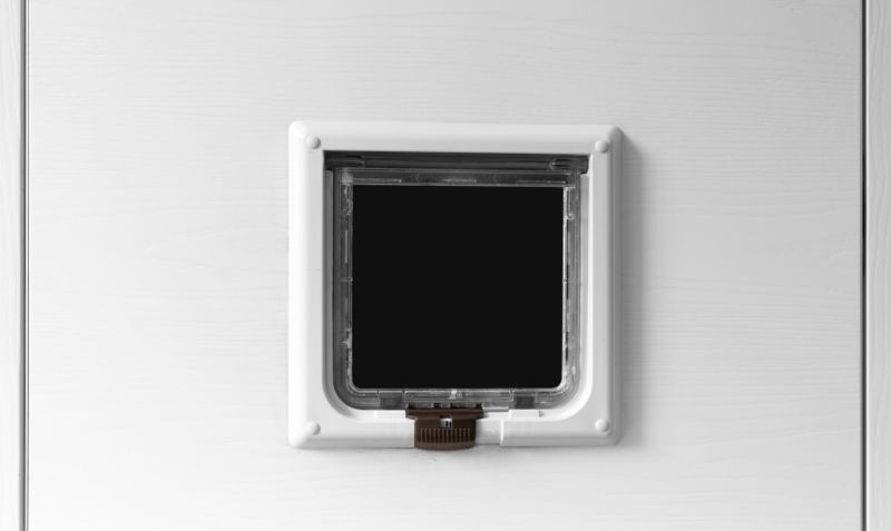 Cat Door Installation detail