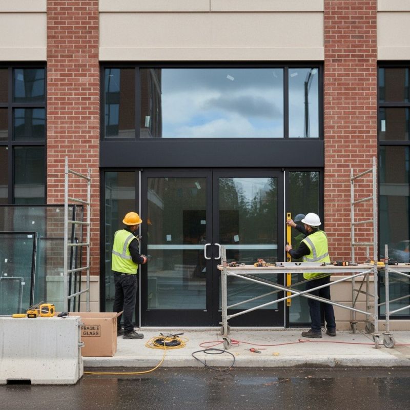 Commercial Door Installation detail