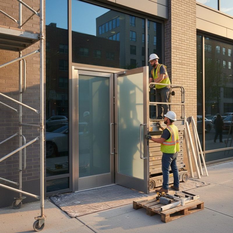 Commercial Door Installation detail